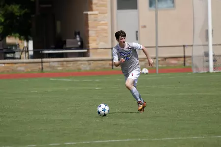 Sean Gavin kicking a soccer ball