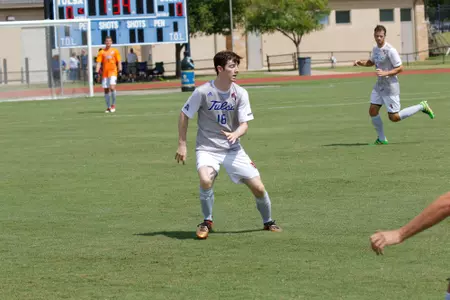 Sean Gavin kicking a soccer ball