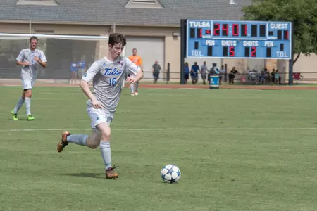 Sean Gavin kicking a soccer ball