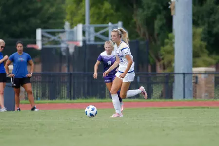 Addyson Guthrie playing soccer