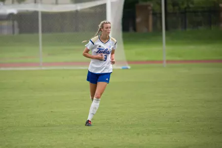Addyson Guthrie playing soccer