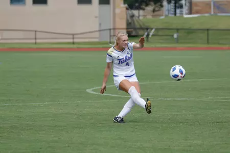 Ashlan Hustava playing soccer