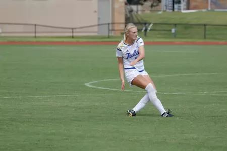 Ashlan Hustava playing soccer