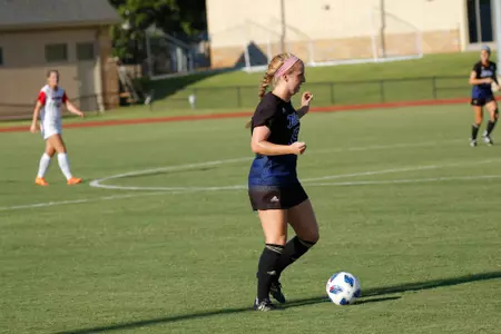 Valiree Morris playing soccer