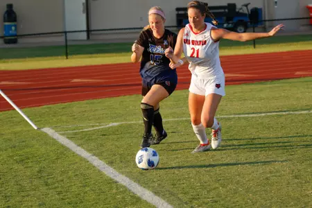 Valiree Morris playing soccer