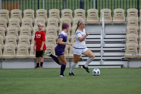Valiree Morris playing soccer