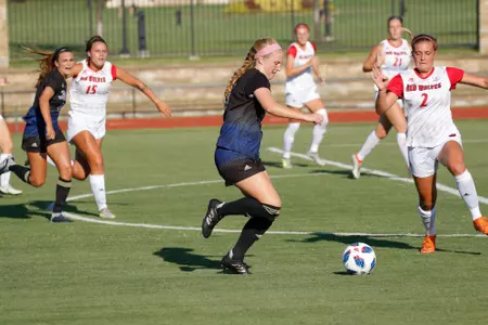 Valiree Morris playing soccer