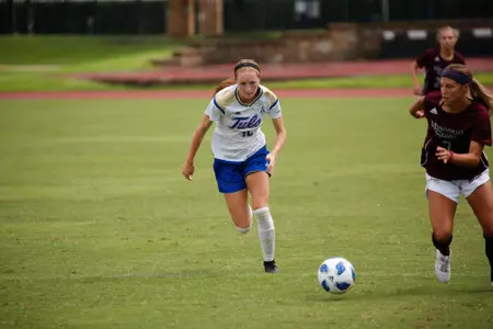 Grayson Schimmels playing soccer
