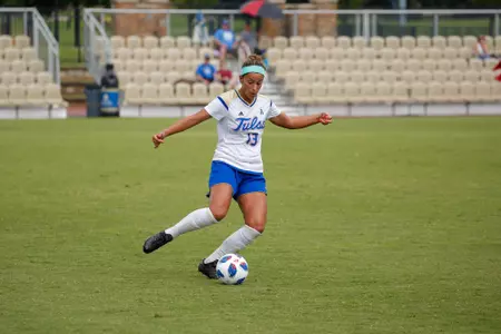 Reagan Whitlow playing soccer