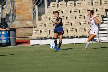 Anna Williams playing soccer