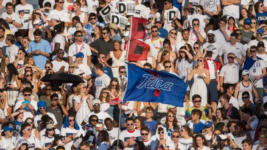 Crowd at Tulsa football game