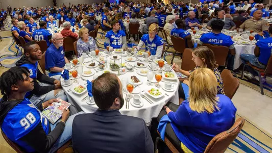 Football kickoff luncheon crowd