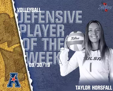 Taylor Horsfall Defensive Player of the Week 9.30.19