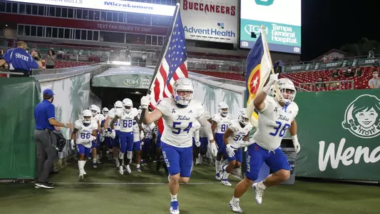 Tulsa team entrance at USF