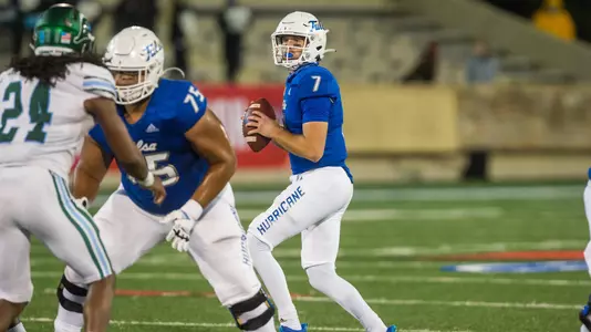 Davis Brin in TU's win over Tulane on 11/19/20