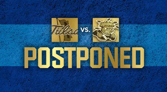 Tulsa vs Wichita State postponed graphic