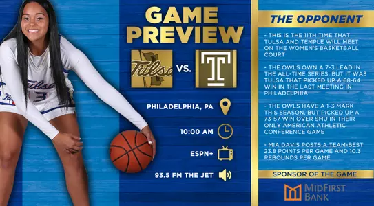 Tulsa vs. Temple preview graphic