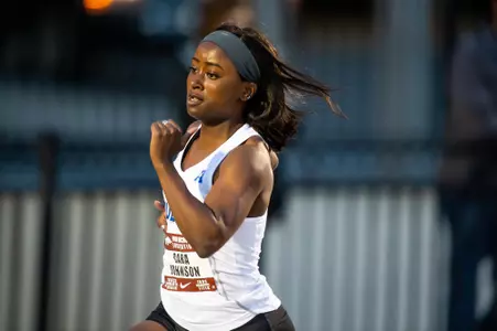 Cara Johnson running at the John McDonnell Invitational