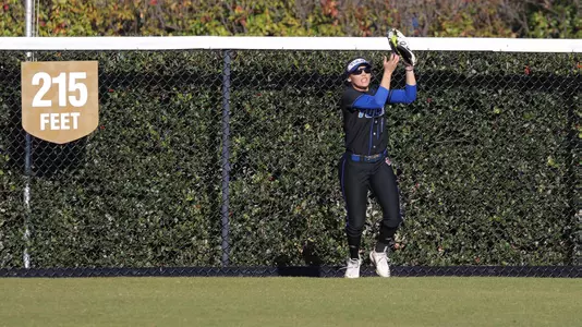 Mikayla Whitten catches the ball