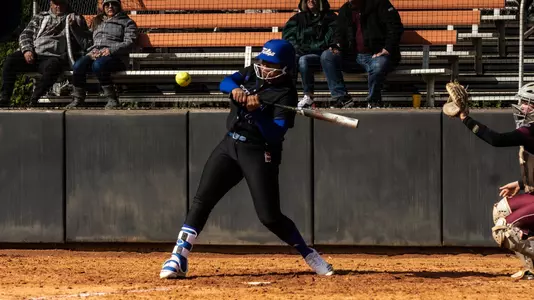 Kari Briggs getting ready to smash the ball