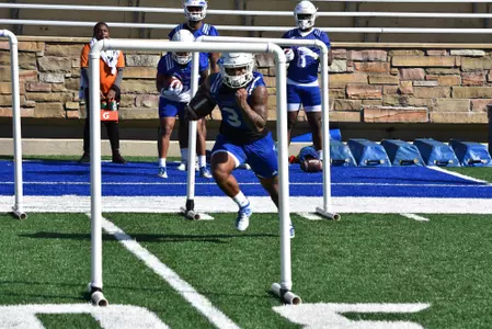 Shamari Brooks in spring drills 2020