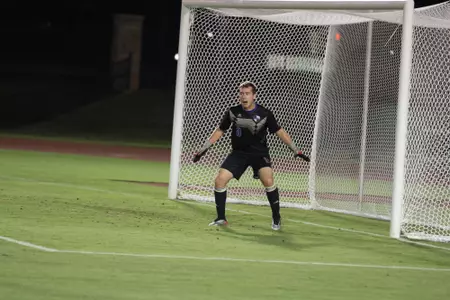 Lucas Cline playing soccer