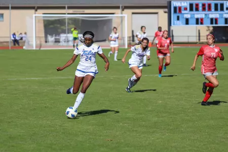 Mia Darden playing soccer