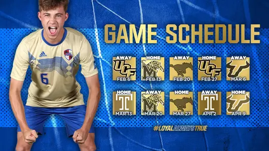 2020-21 men's soccer schedule graphic