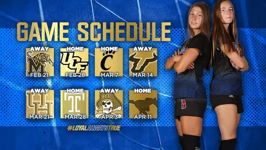 2020-21 women's soccer schedule graphic