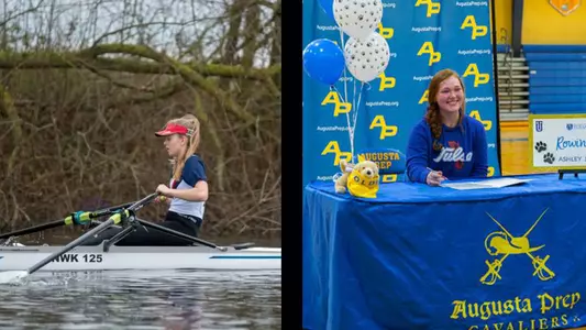 Shaw and Johnson rowing signees graphic
