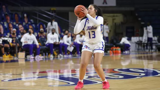 Jessika Evans playing against ECU