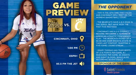Cincinnati Game Preview graphic