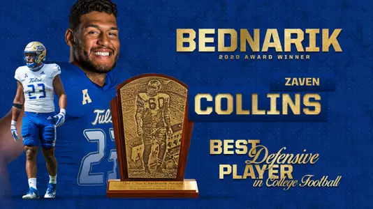 Collins Names Bednarik Award winner