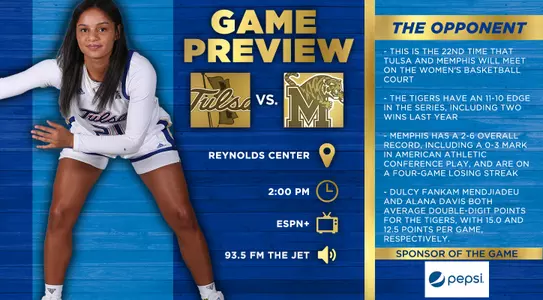 Tulsa vs. Memphis preview graphic
