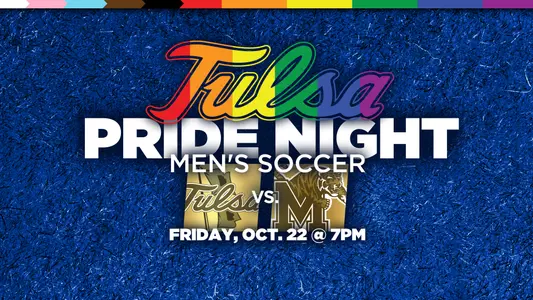 Tulsa Pride men's soccer game graphic