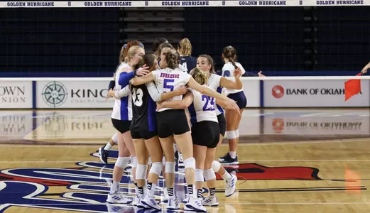 Volleyball Team Huddle