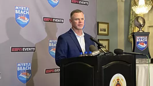 Coach Montgomery presser at Bowl Game