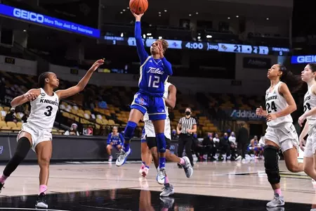 Wyvette Mayberry playing basketball at UCF