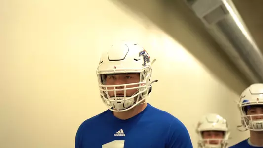 Gabe Cantu playing football