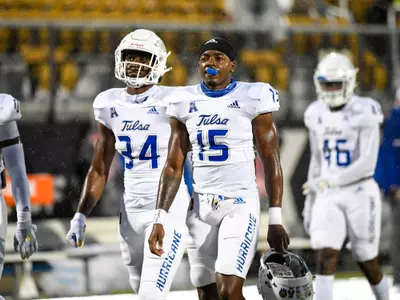 October 3, 2020 - Orlando, FL, U.S: \  during 1st half NCAA football game between the Tulsa Golden Hurricane and the UCF Knights at the Bounce House in Orlando, Fl.  Romeo T Guzman
