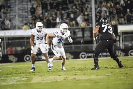 October 3, 2020 - Orlando, FL, U.S: \  during 2nd half NCAA football game between the Tulsa Golden Hurricane and the UCF Knights. Tulsa defeated UCF 34-26 at the Bounce House in Orlando, Fl.  Romeo T Guzman