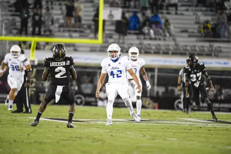 October 3, 2020 - Orlando, FL, U.S: \  during 1st half NCAA football game between the Tulsa Golden Hurricane and the UCF Knights at the Bounce House in Orlando, Fl.  Romeo T Guzman