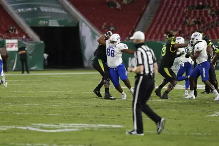 Oct 23, 2020; Tampa Bay, Florida, USA; during the second half at Raymond James Stadium. Mandatory Credit: Reinhold Matay