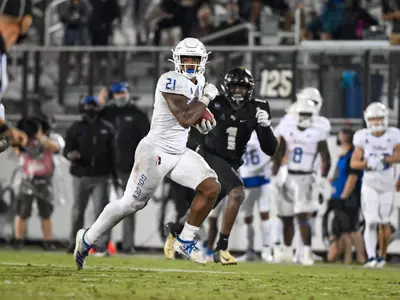 October 3, 2020 - Orlando, FL, U.S: \  during 2nd half NCAA football game between the Tulsa Golden Hurricane and the UCF Knights. Tulsa defeated UCF 34-26 at the Bounce House in Orlando, Fl.  Romeo T Guzman