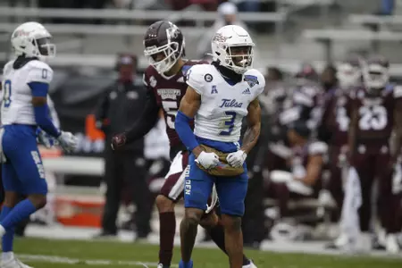 Tulsa vs Mississippi State football in the Armed Forced Bowl at Amon Carter Stadium in Fort Worth, Texas on December 31, 2020. (Photo by/Ellman Photography)
