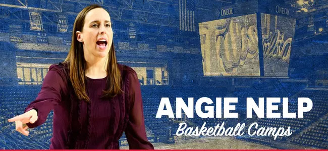 Angie Nelp basketball camps graphic
