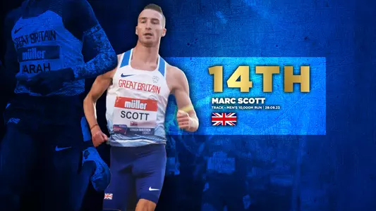 2021 Tokyo Olympics - Marc Scott 10,000m graphic