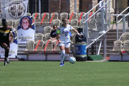 Emily Brandenburg playing soccer