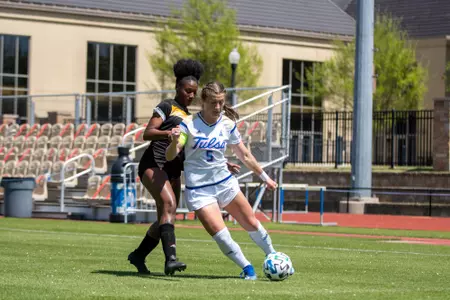 Emily Brandenburg playing soccer