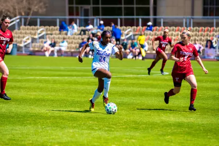 Mia Darden playing soccer